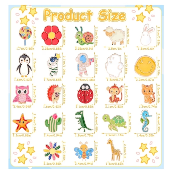 Colorful Enamel Pin - Choice Of One - Picture 2 of 9